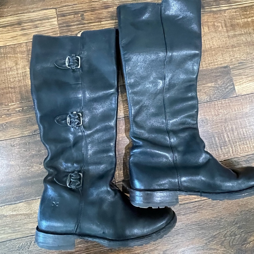 Black Frye Moto Boots